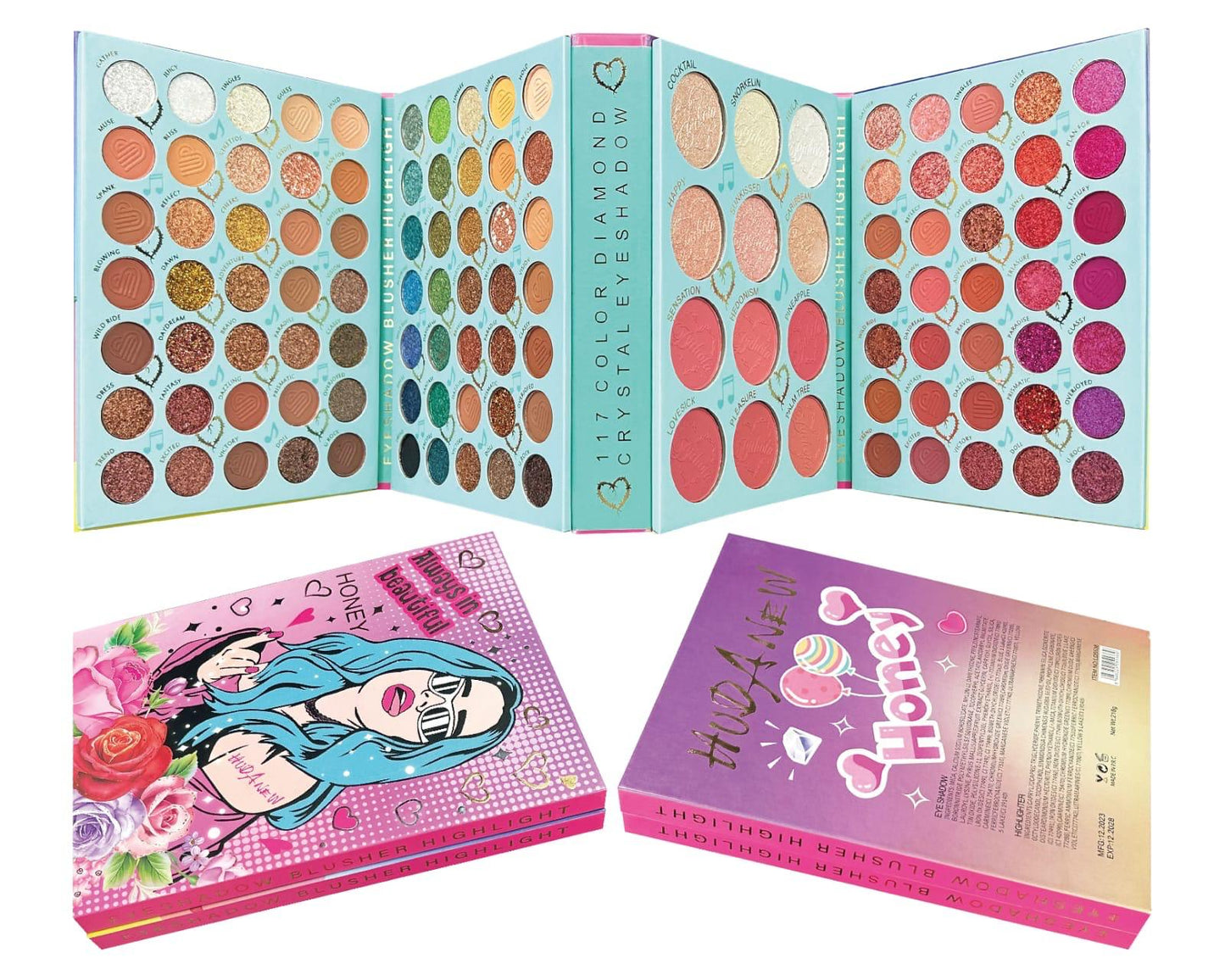 📚 Beauty Forever 5,2,3 Palette Book – Ultimate Eyeshadow Edition ✨