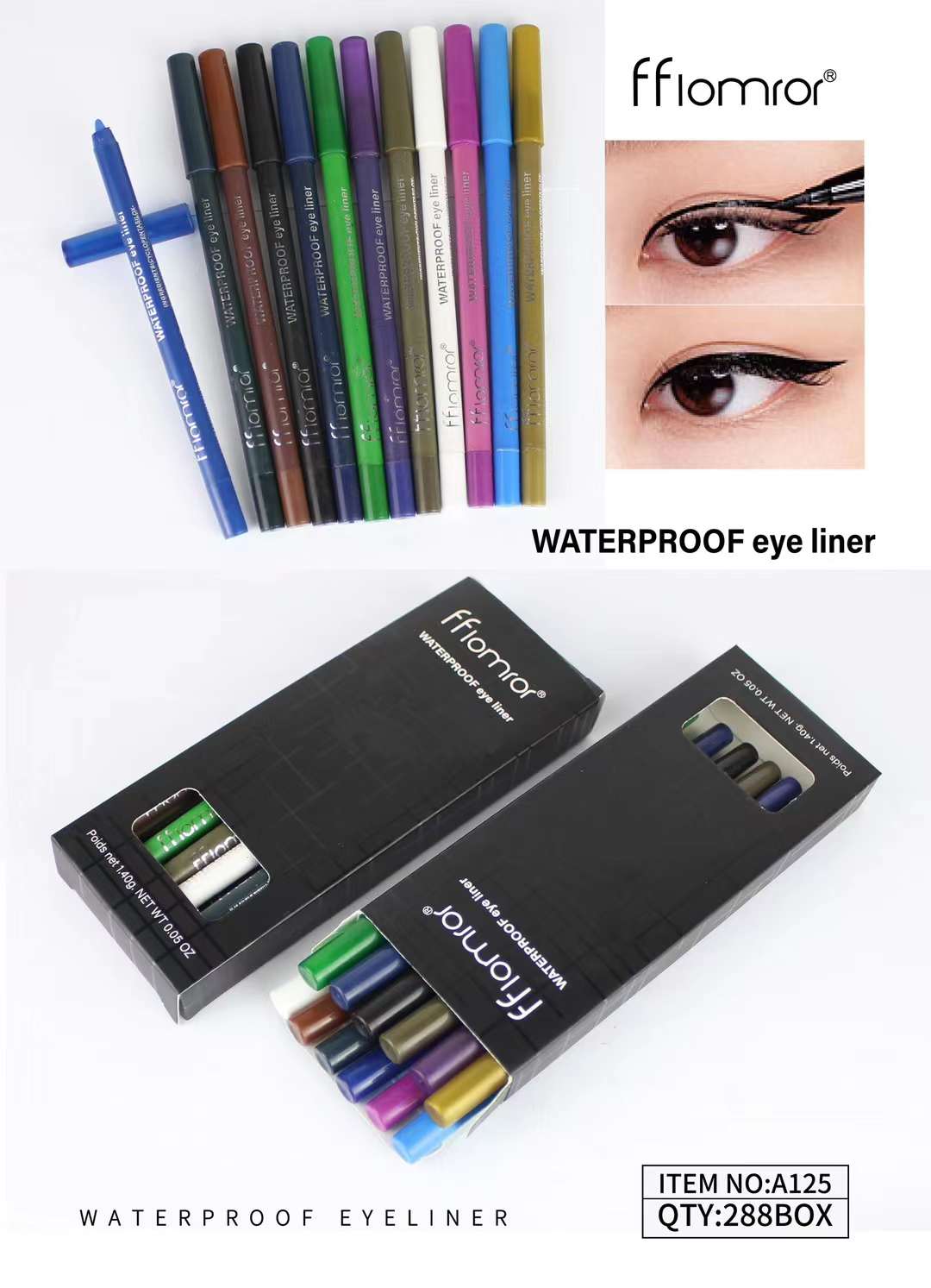 ColorGlide Eyeliner Pencil Set ✏️🌈