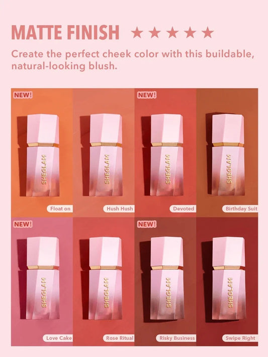 🌸 Hukzia Beauty & Romcom Liquid Blush Tint – Soft Flush, Dewy Glow ✨